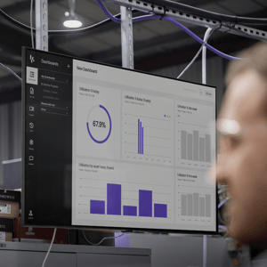 Production data shown on factory floor screen