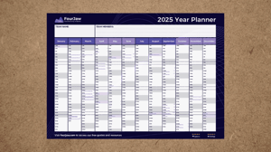 2025 Annual wall planner