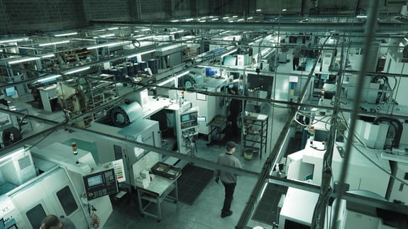 CNC Machines on Factory floor
