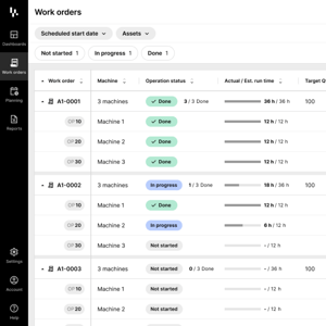 Job tracking status