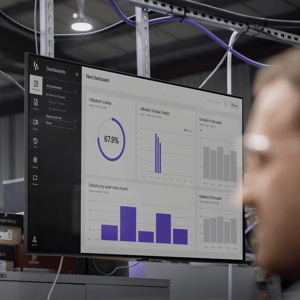 Production data shown on Factory floor screen