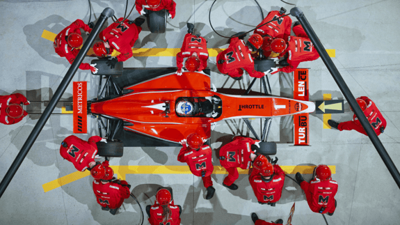 Formula 1 is often used as an example of a SMED process