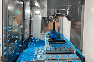 Westley Plastics CNC machines use machine monitoring software to track productivity