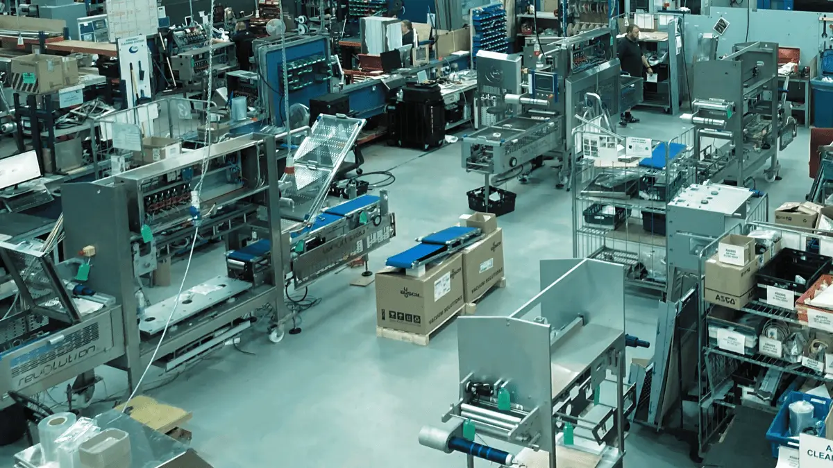 Packaging automation factory floor